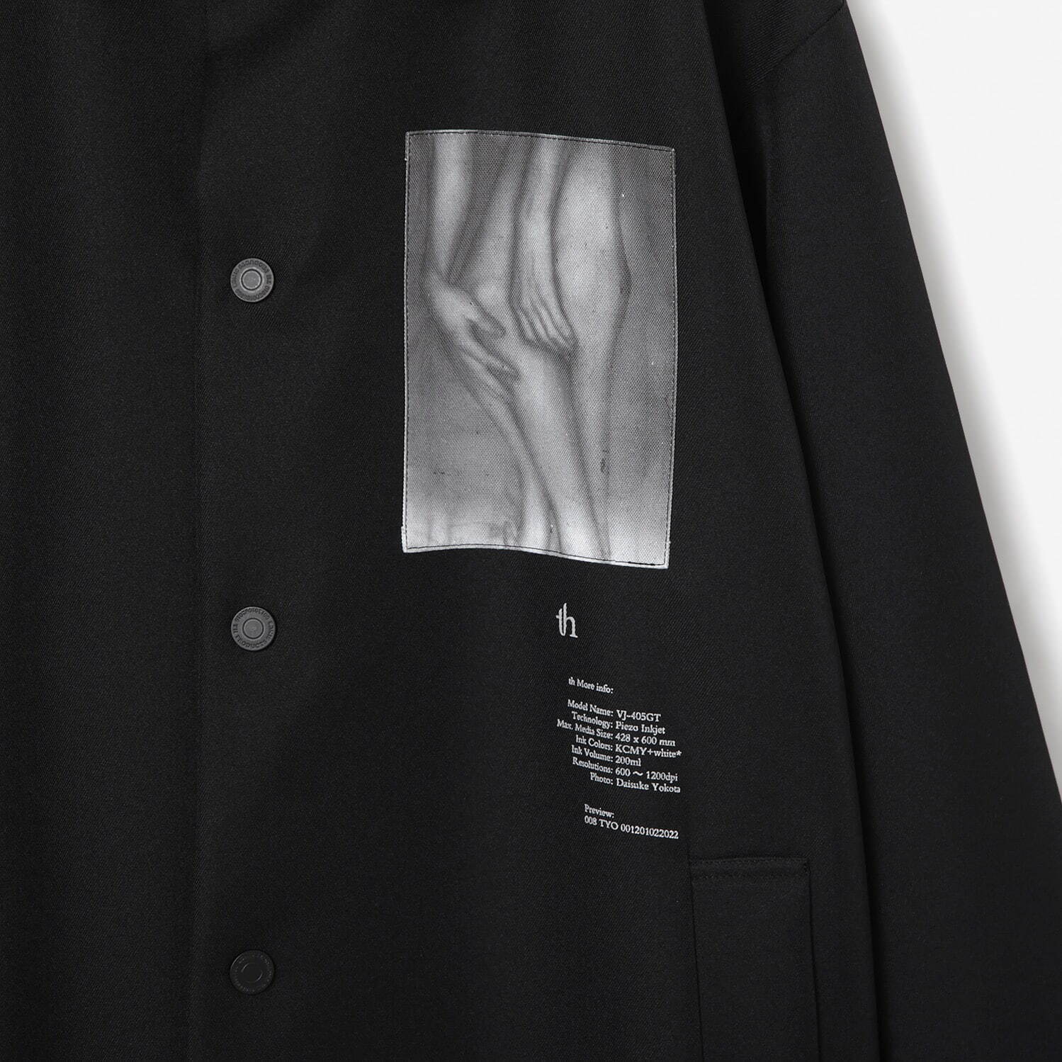 ティーエイチ プロダクツ、白黒写真をランダムに組み合わせたジャケットやシャツ - 横田大輔とコラボ｜写真8