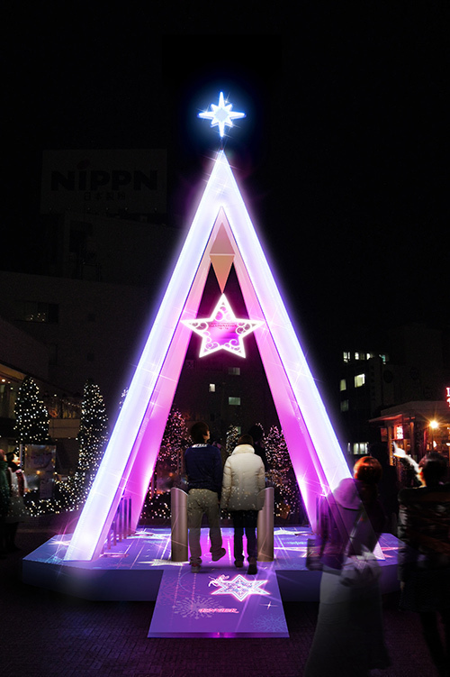 新宿テラスシティに星降る夜空のイルミネーション - 約37万の優しい光｜写真3