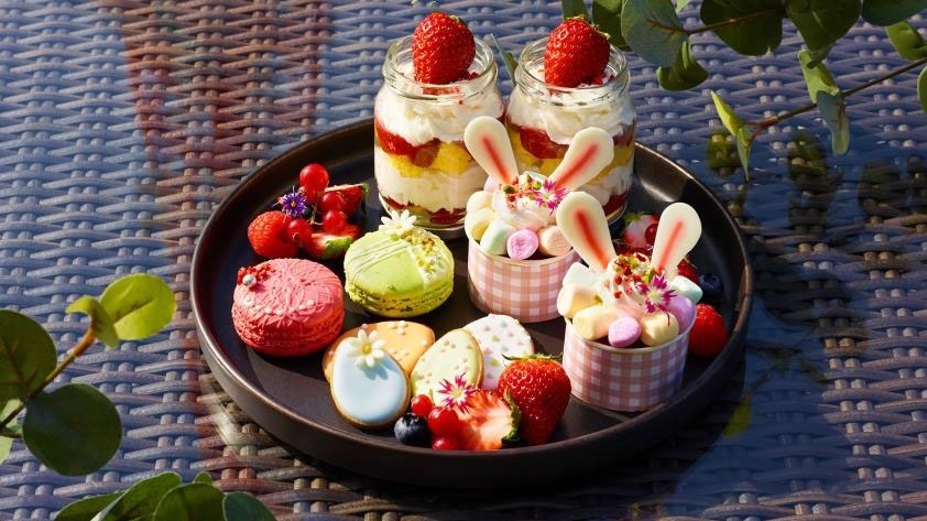 東京プリンスホテル、ウサギの耳付きカップケーキ