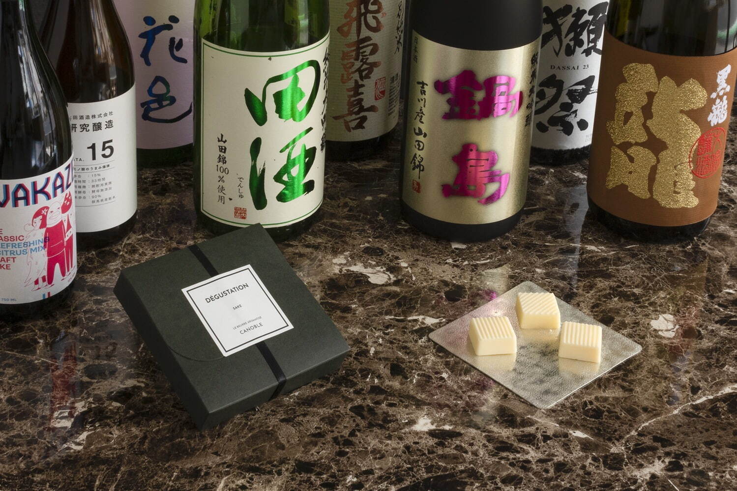 “日本酒香る”食べるバターがカノーブルから、獺祭や黒龍など9種入り｜写真4