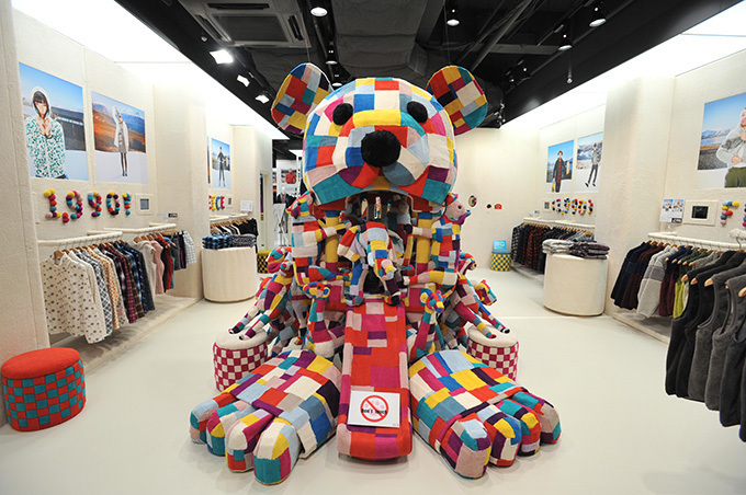 ユニクロフリースが全て揃う「FLEECE WONDERLAND」が渋谷に - 高さ2mのフリースアニマル登場 | 写真