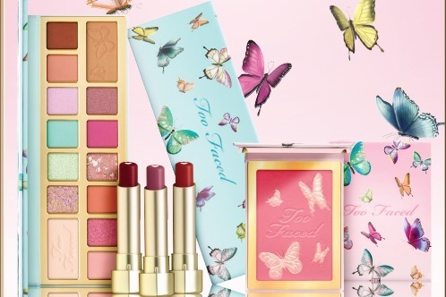 トゥー フェイスド22年春コスメ、花畑カラーの全14色アイパレ＆"蝶が舞う”ピンクチークなど