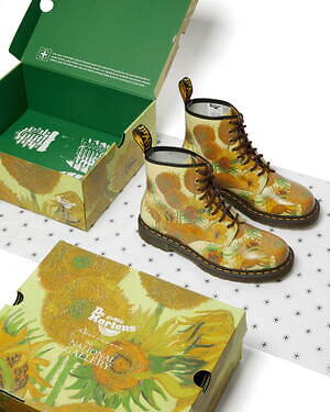 Dr.Martens ドクターマーチン ゴッホ ひまわり コラボ UK8