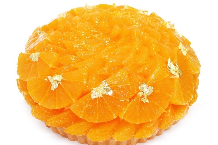 カフェコムサ「宇和島みかん」たっぷりフルーツタルト＆カシスクリーム入りショートケーキ