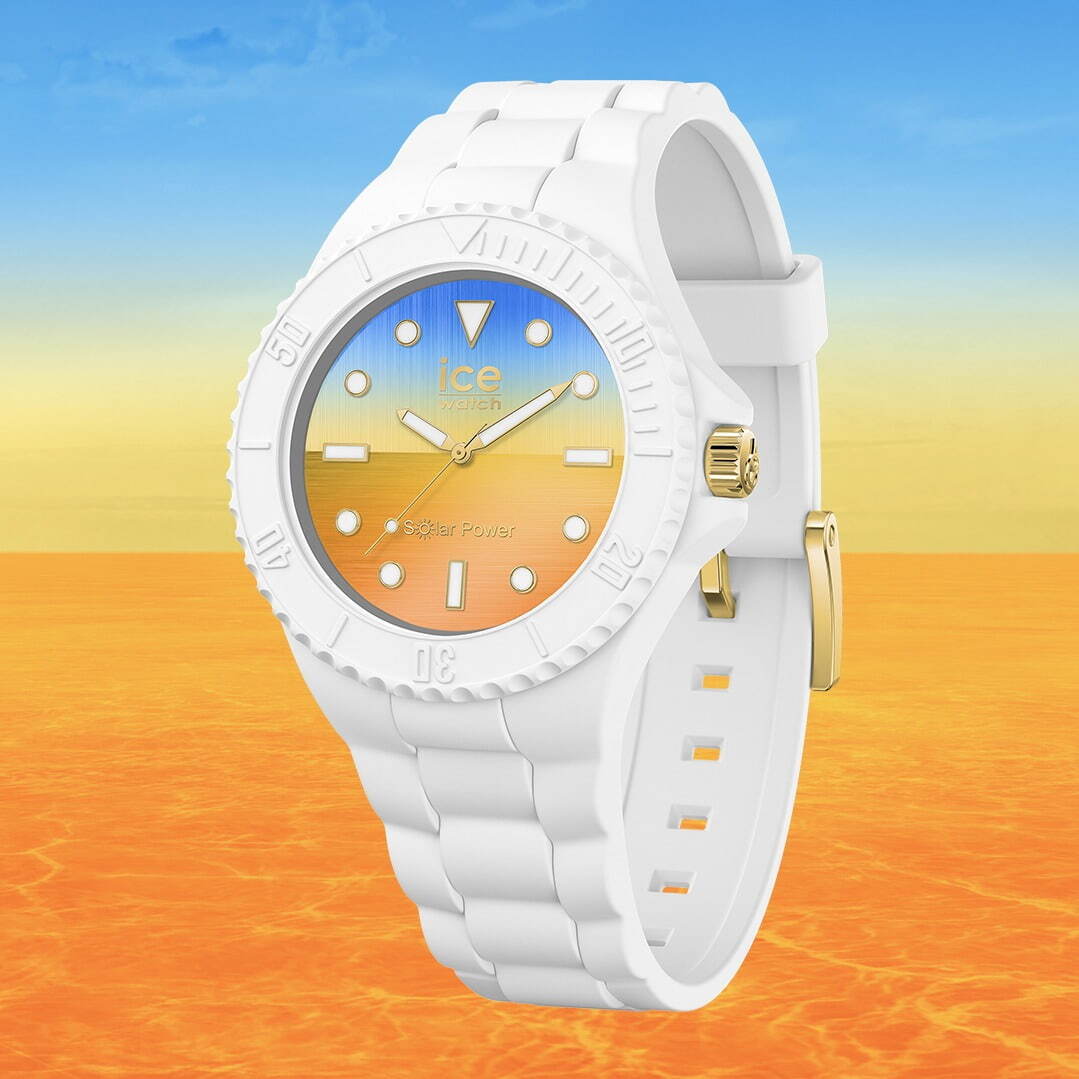 アイスウォッチ“太陽が昇る情景”を表現した腕時計