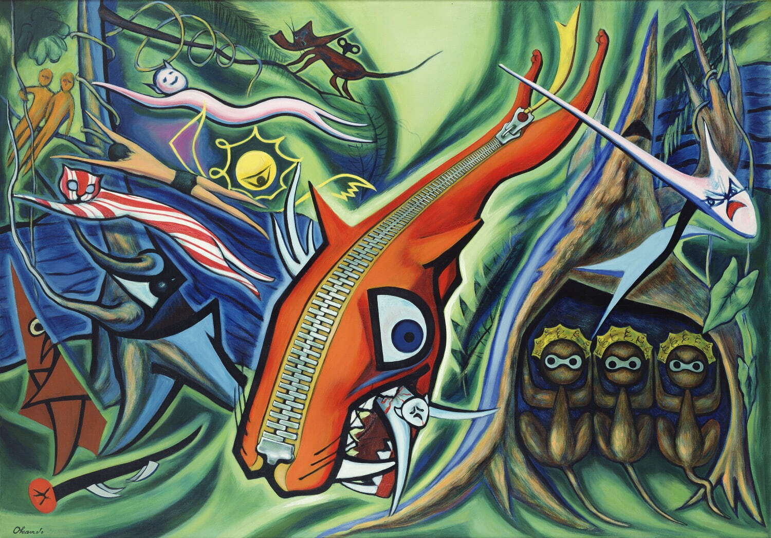 岡本太郎《森の掟》1950年 川崎市岡本太郎美術館蔵