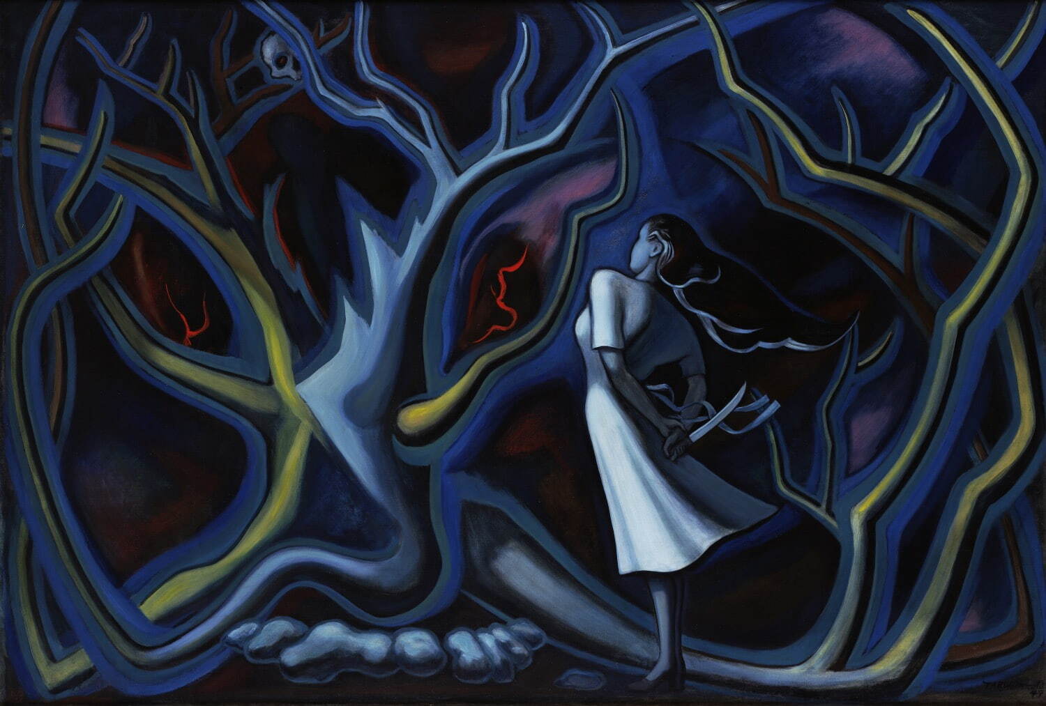 岡本太郎《夜》1947年 川崎市岡本太郎美術館蔵