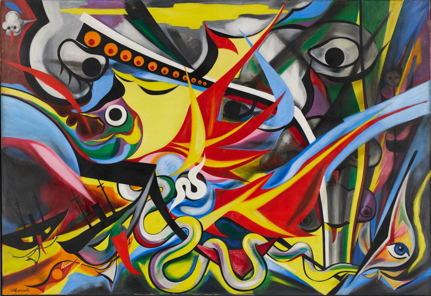 岡本太郎《燃える人》1955年 東京国立近代美術館蔵