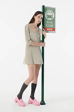 カンペール2022年春色ヒールシューズ、パステルカラーローファー＆ギンガムチェックブーツ｜写真11