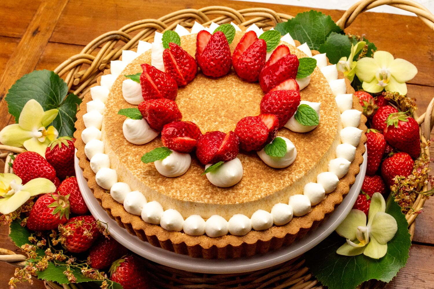 キル フェ ボン「黒洲きな粉とほうじ茶のタルト」きな粉クリーム＆ほうじ茶チョコの和風タルト