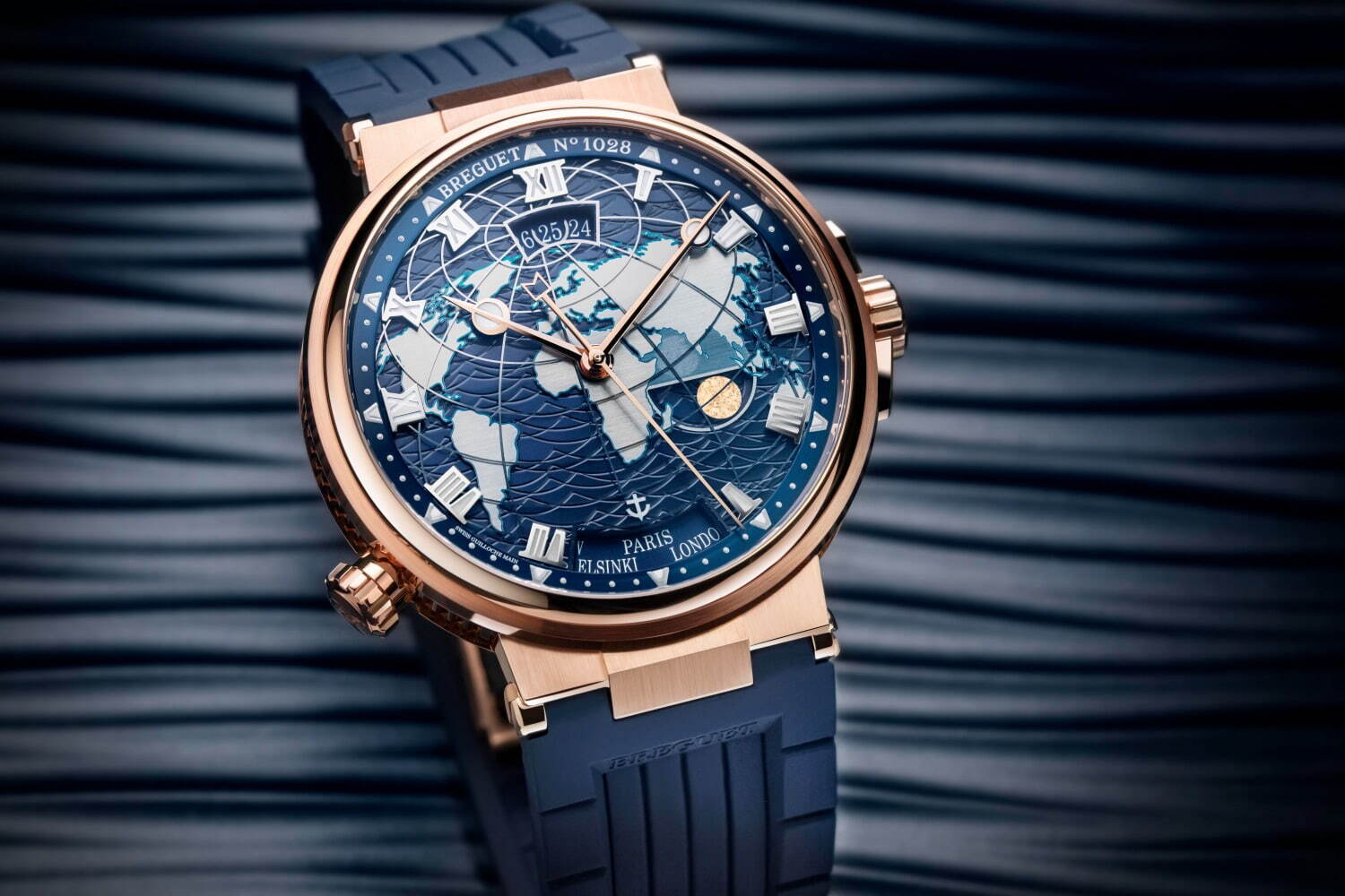 ブレゲの新作腕時計「マリーン オーラ・ムンディ 5557」大陸と海を