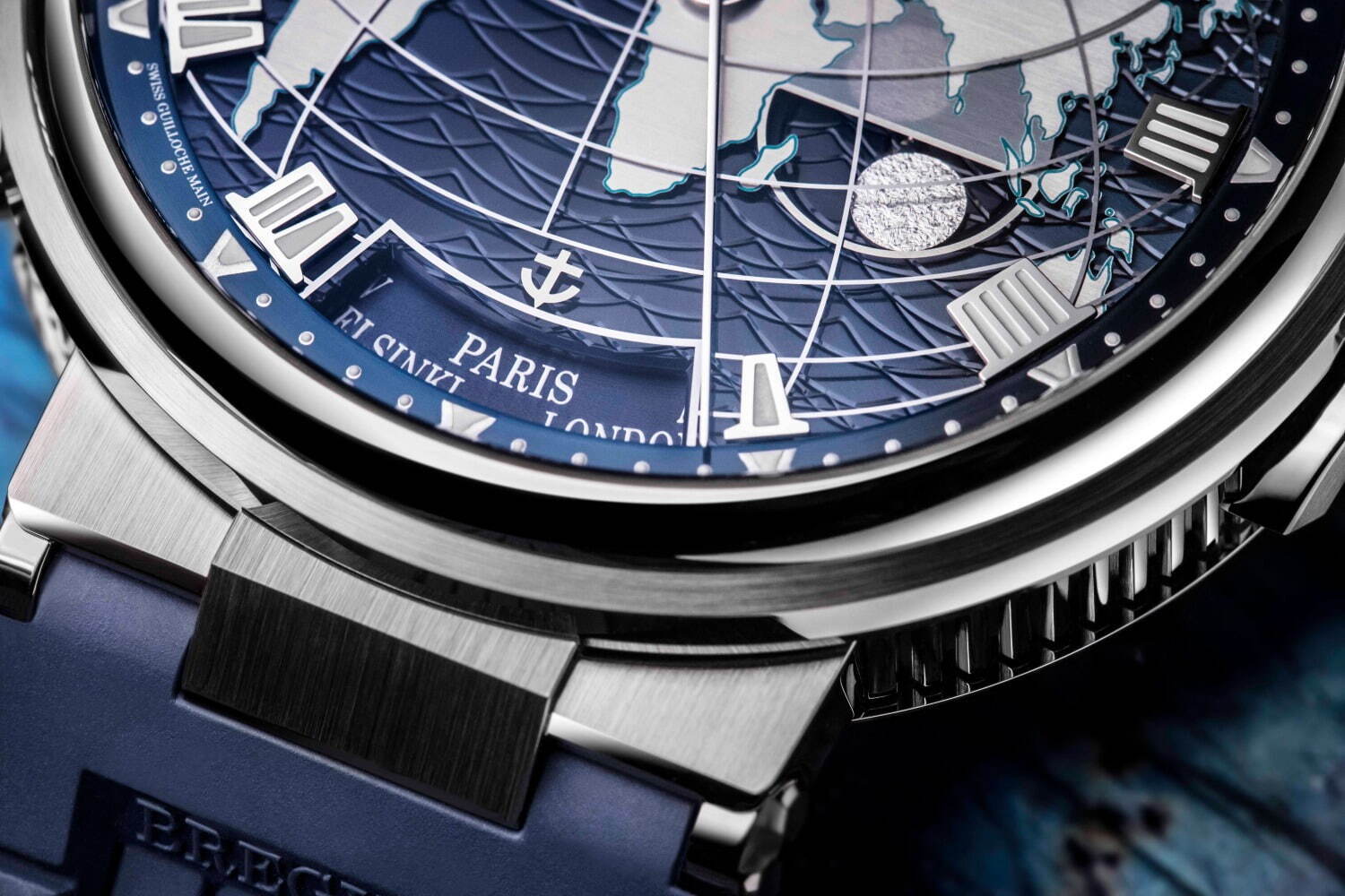 ブレゲの新作腕時計 マリーン オーラ ムンディ 5557 大陸と海をダイヤルに ギヨシェ彫りの波 ファッションプレス