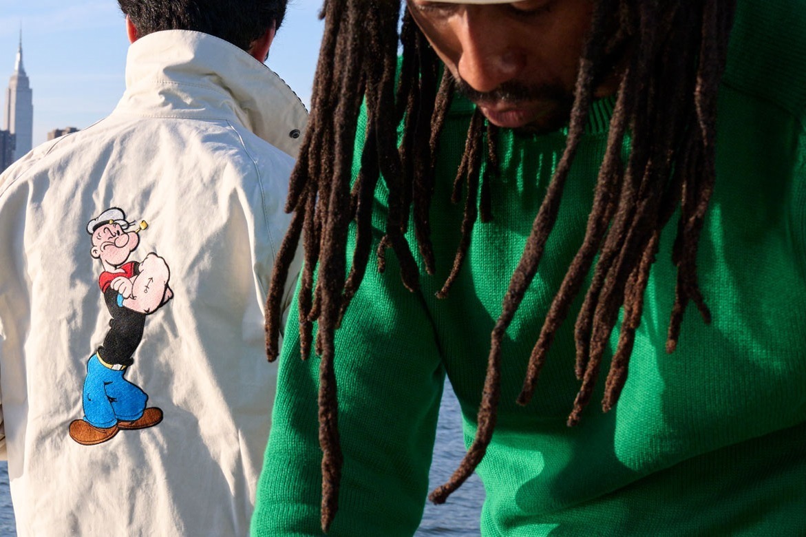 ノアから「ポパイ」モチーフのTシャツや雑貨、バブアーとのトリプルコラボジャケットも