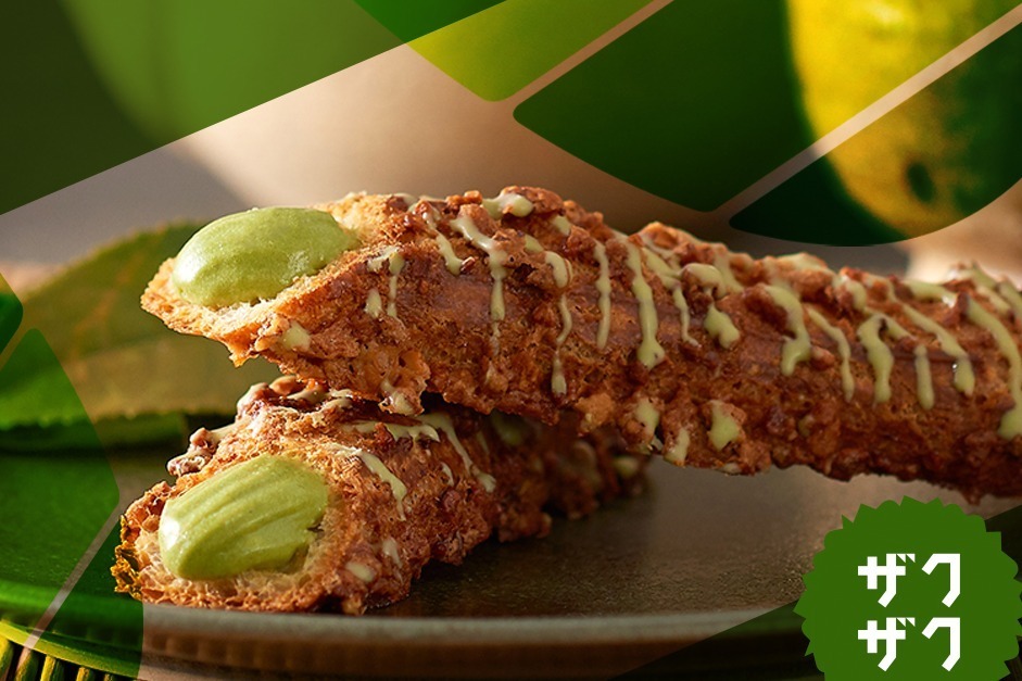 クロッカンシュー ザクザク、“宇治抹茶”入り濃厚カスタードのシュークリーム＆ソフトクリーム