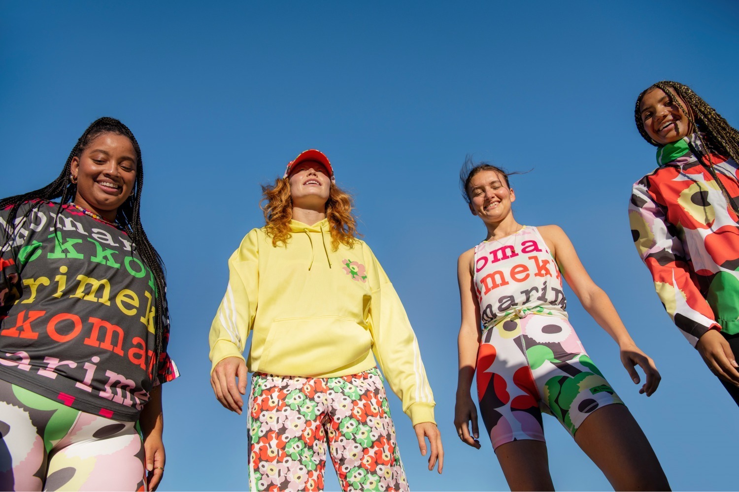 アディダス×マリメッコのコラボ第3弾、鮮やかな“ウニッコ柄”ウェア＆高機能ランニングシューズ