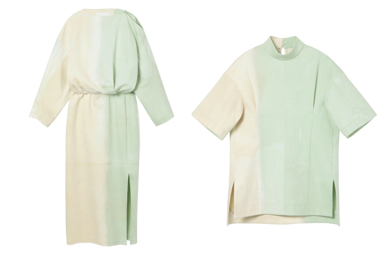 マメ クロゴウチ22年春夏ドレス＆カットソー、“淡いグラデーション”の伊勢丹新宿別注カラーで