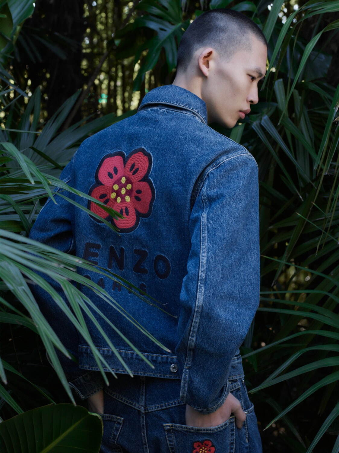 KENZO POPPY' デニム ワークウエア ジャケット