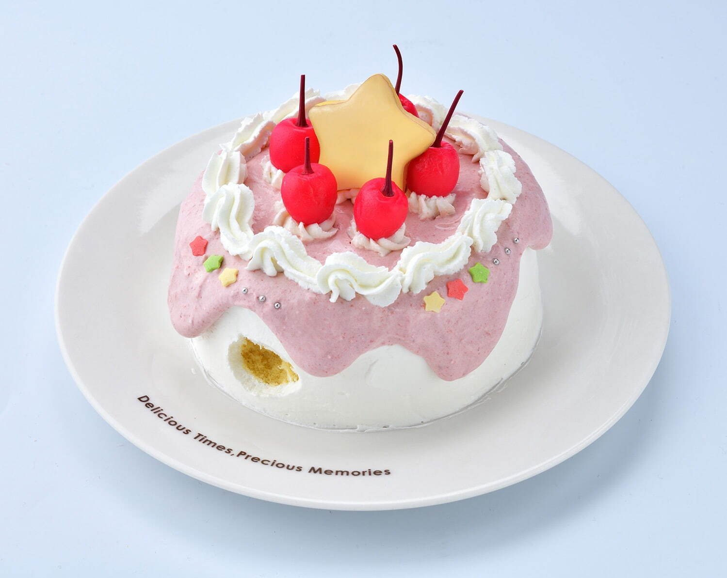 カービィカフェの新作メニュー「ヘンケイ！くるまほおばりケーキ