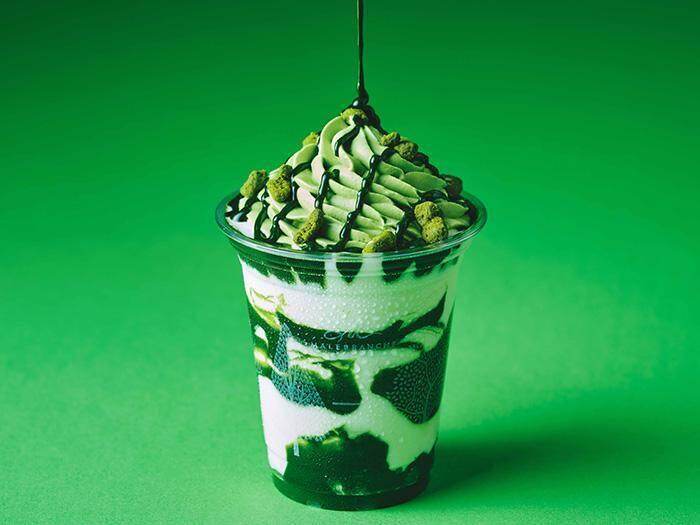 京都北山 マールブランシュ「マールのお濃茶ミルクフラッペ」990円