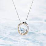 4℃から"雫"が煌めく新作ジュエリー、アクアマリンやダイヤモンドが輝くネックレス＆指輪など｜写真7