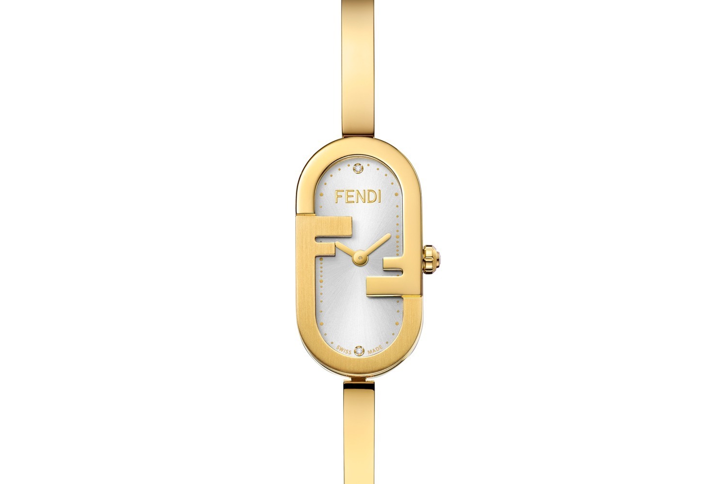 フェンディの新作腕時計「オーロック」オーバル型FFロゴのケース 