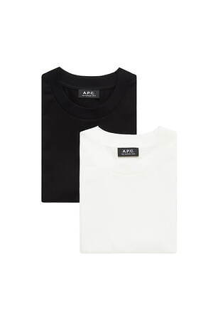 A.P.C.“クラフトバッグ入り”「パックTシャツ」A.P.C.刺繍ロゴ入りT 