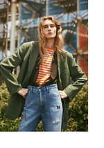 春夏「ボーダートップス」レディース着こなし術、きれいめorカジュアル？おしゃれな大人コーデ｜写真4