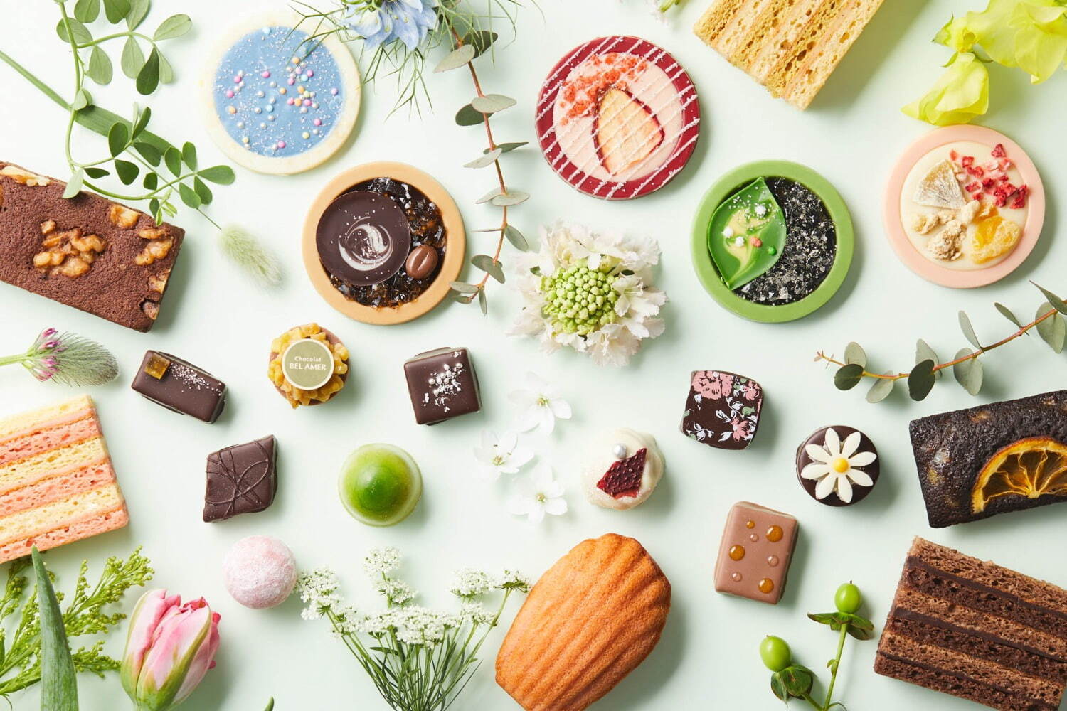 ベルアメールの22年春夏ショコラ、色彩豊かな「サマーパレショコラ」や夏の定番「ショコラ水羊羹」