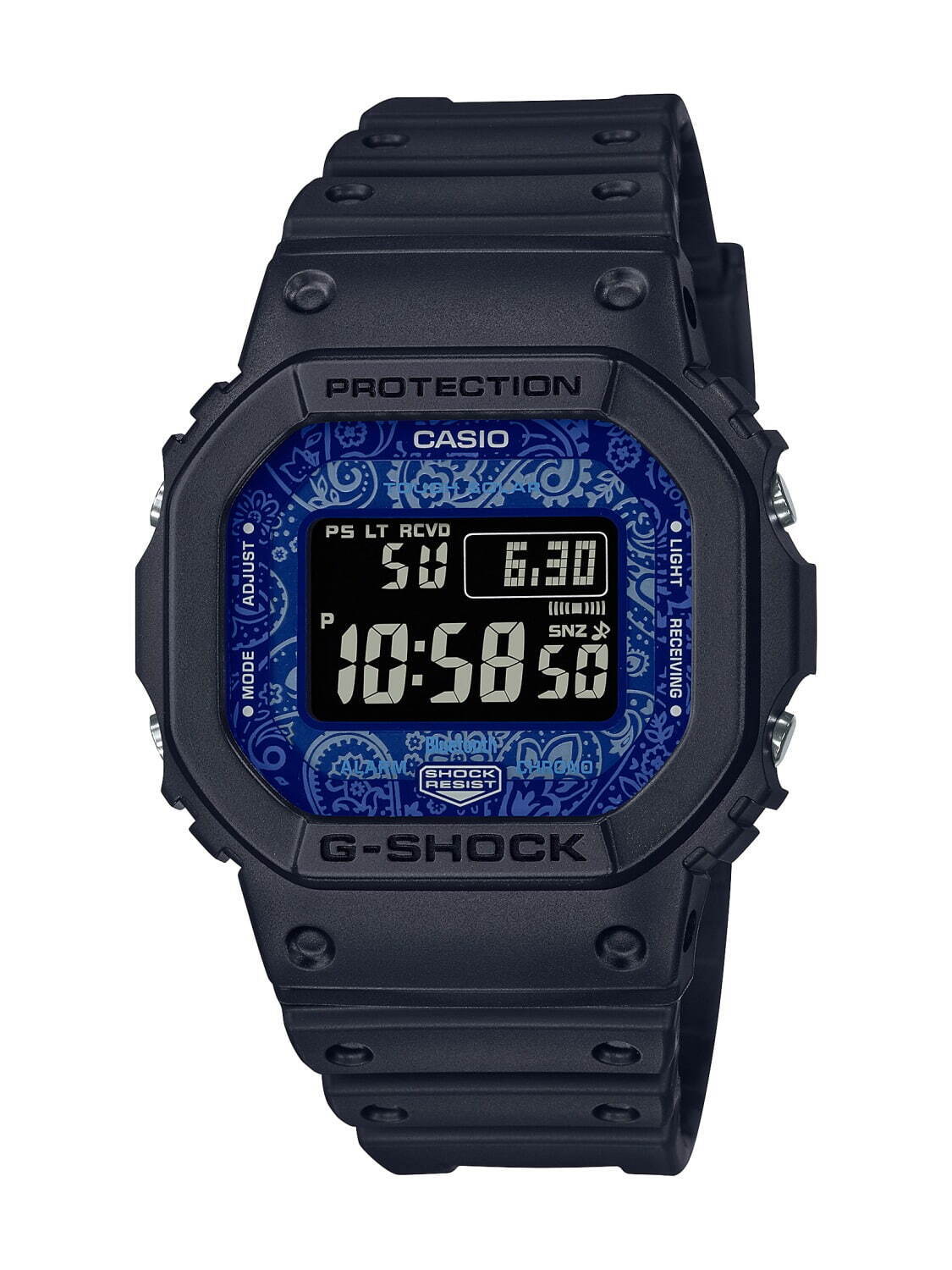 G-SHOCKからブルーペイズリー柄の新作モデル、定番スクエアやオクタゴンベゼルなど4機種｜写真5