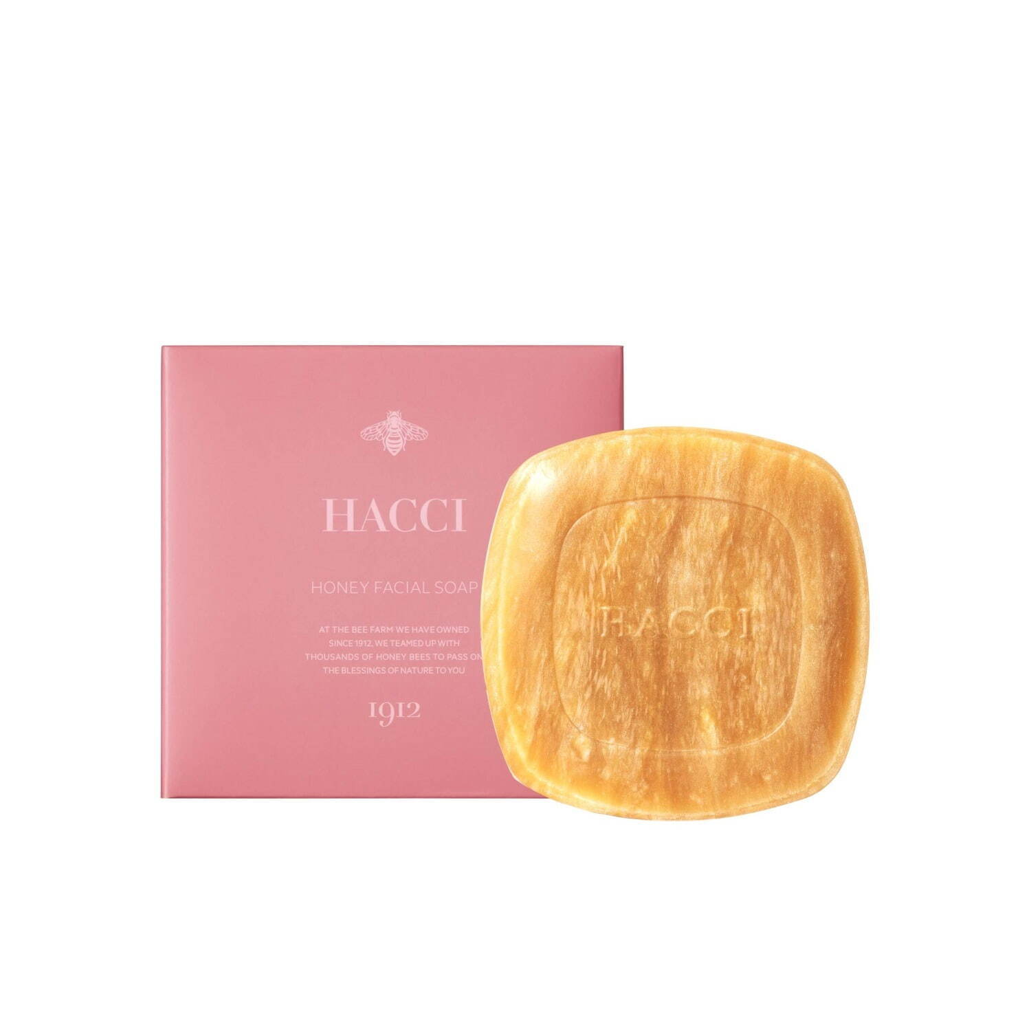 HACCI はちみつ洗顔石けん(ピンク) 80g 5,280円＜限定発売＞