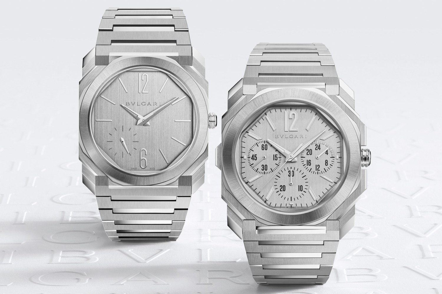 ブルガリ「オクト フィニッシモ クロノグラフ GMT」オールステンレス 