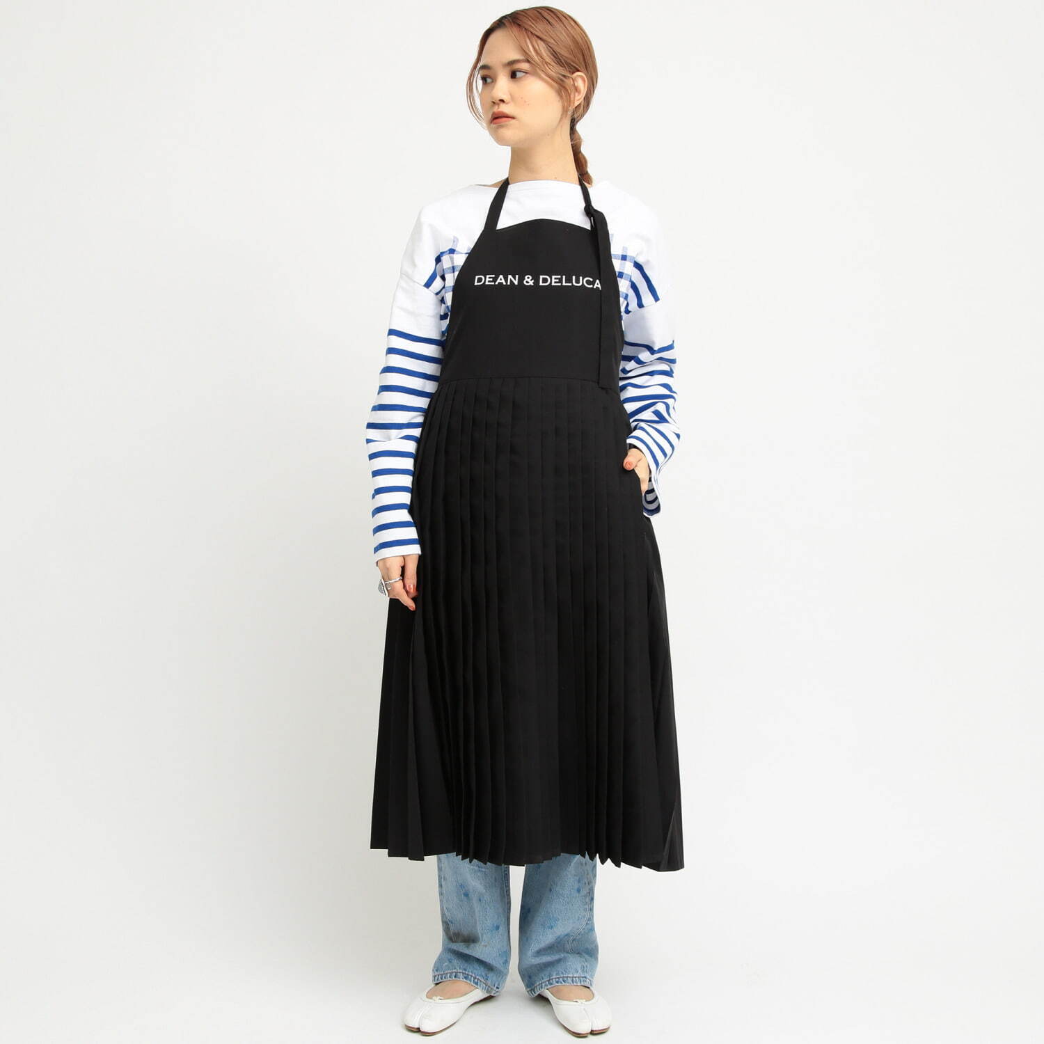 dean＆deluca　beams coutureのプリーツエプロン