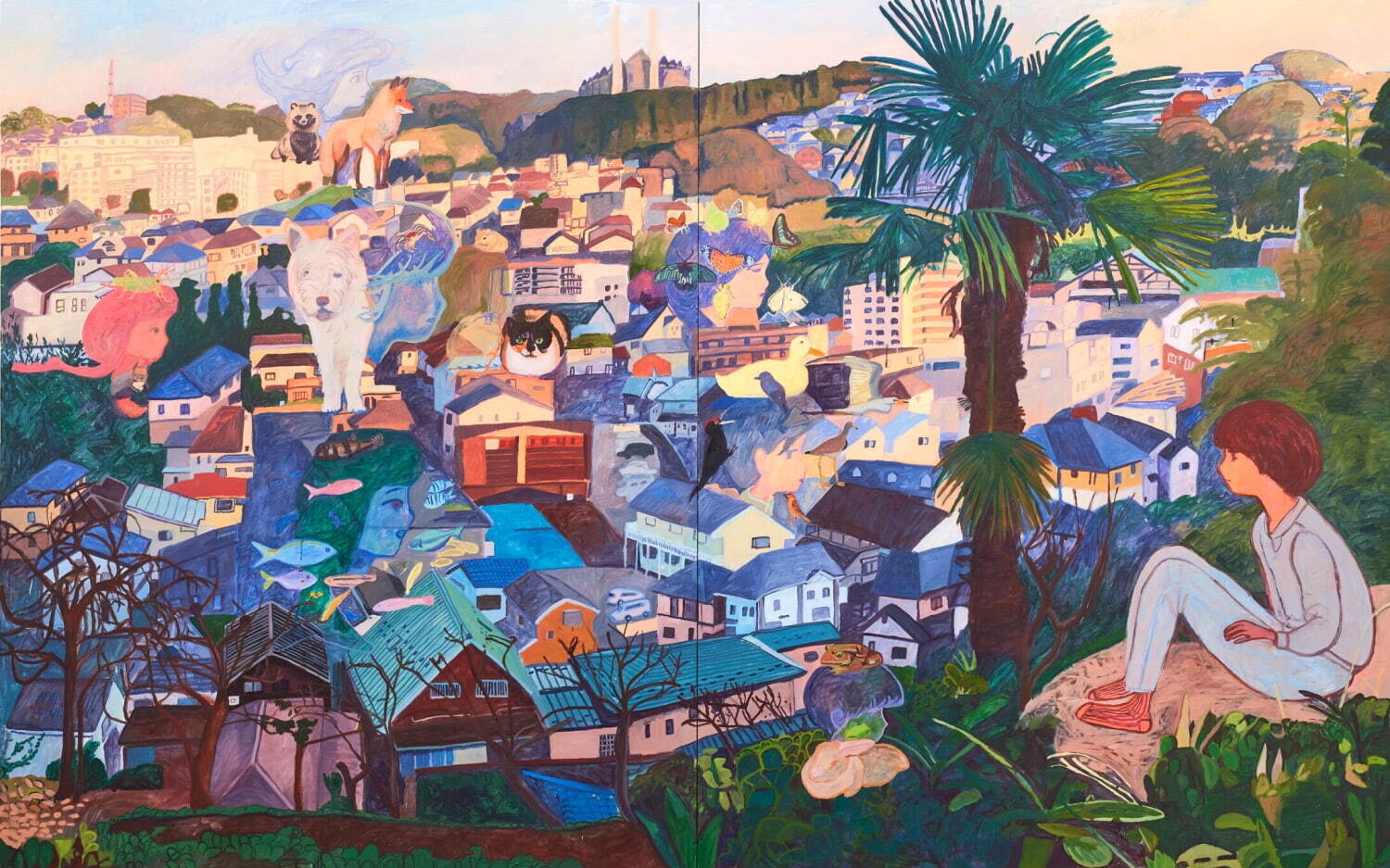 工藤麻紀子《空気に生まれかわる》2020年 棟田響氏蔵
Photo by Kenji Takahashi
©Makiko Kudo, Courtesy of Tomio Koyama Gallery