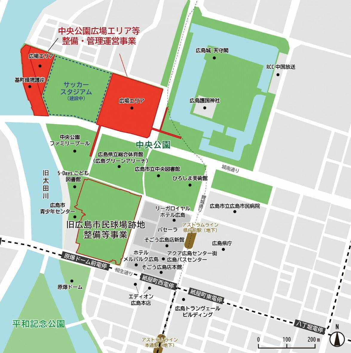 広島市中央公園に新商業施設「ヒロパ」、サッカースタジアム×広場が一体化「ひろしまスタジアムパーク」で｜写真5