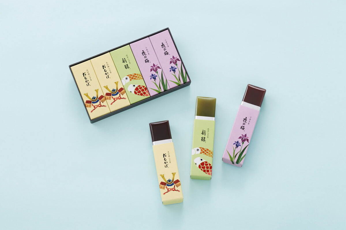 とらや“端午の節句”限定和菓子、鯉のぼりを描いた小形羊羹＆なめらかな御膳餡の「柏餅」など