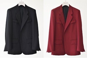 アポクリファのテーラードジャケット、光沢を帯びたサテン地に - 京都藤井大丸には初の直営店オープン