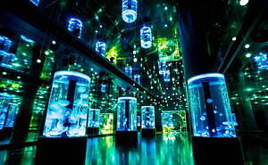 マクセル アクアパーク品川“花と緑”の初夏イベント、花が咲くイルカショーや音×光のクラゲ水槽｜写真7