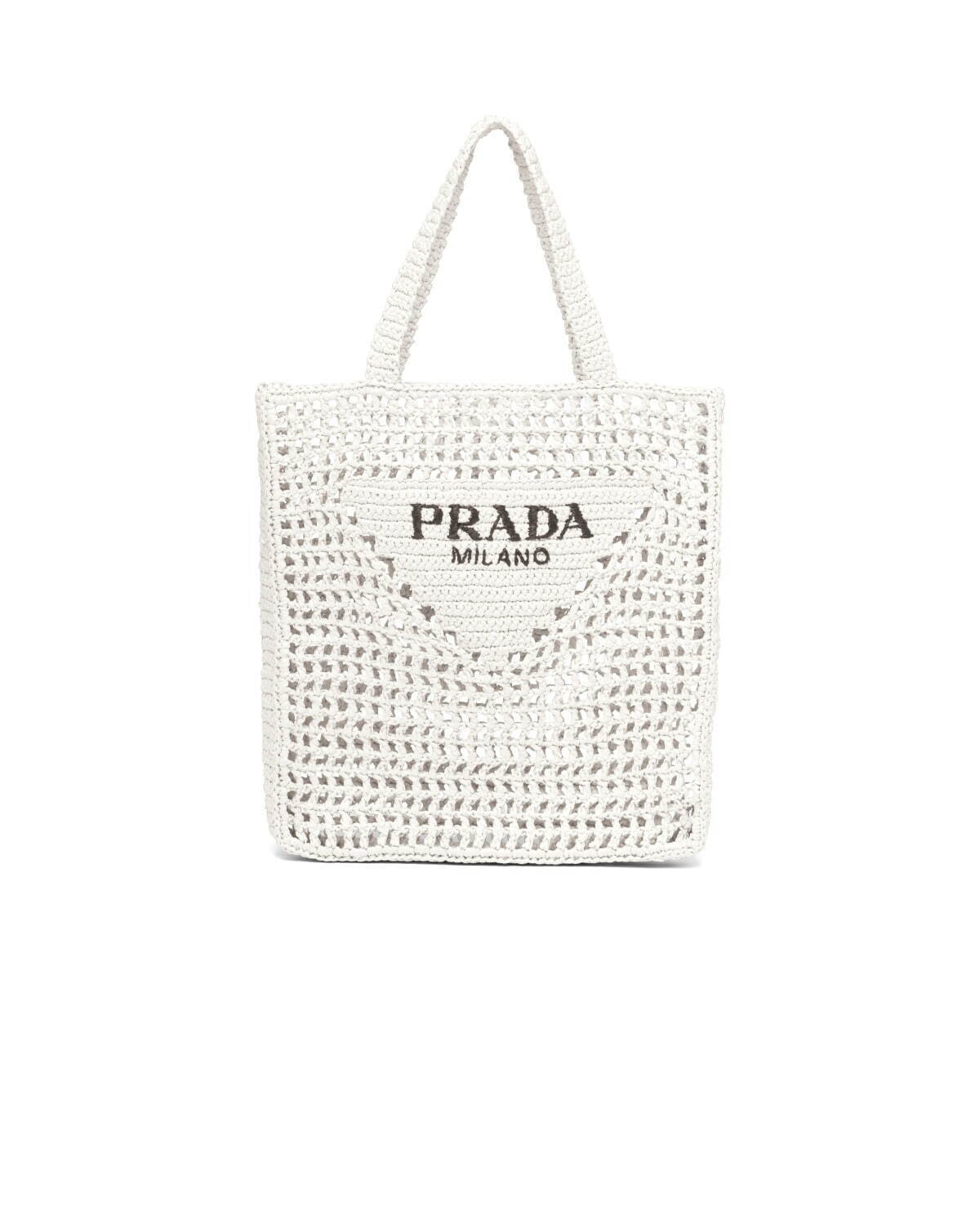 プラダ22年初夏の新作アイテム、手編みのラフィアバッグ 