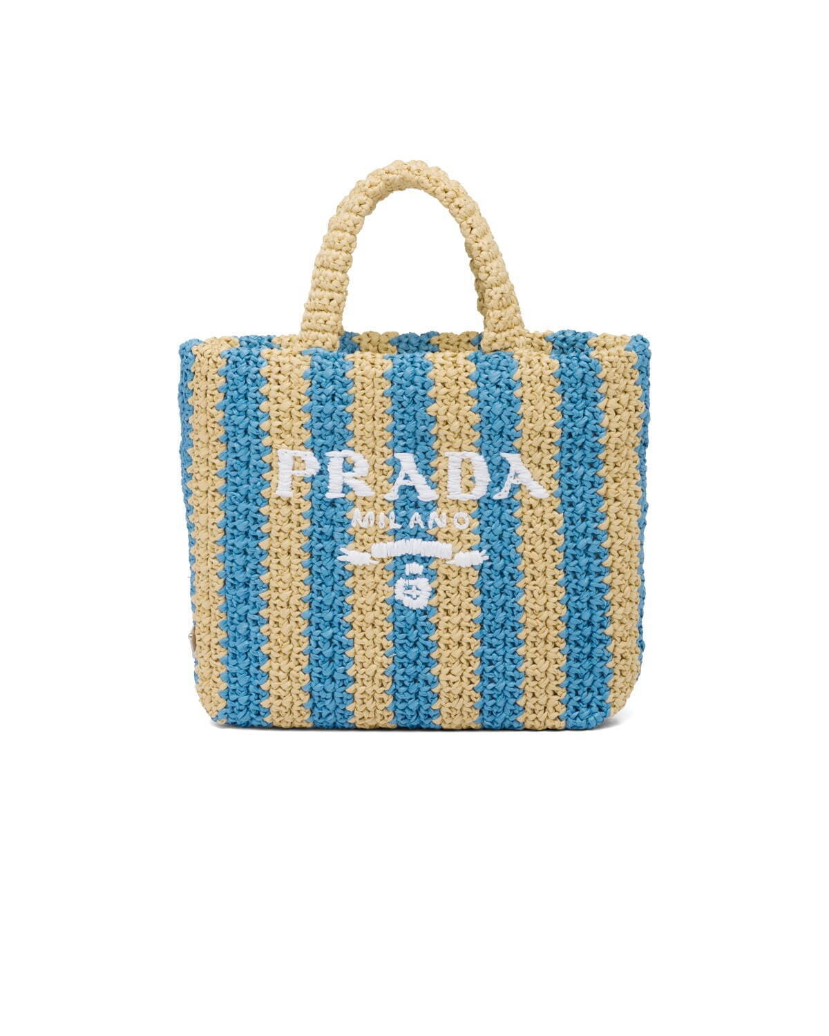 プラダ22年初夏の新作アイテム、手編みのラフィアバッグ＆トライアングルロゴを配した厚底サンダル｜写真7