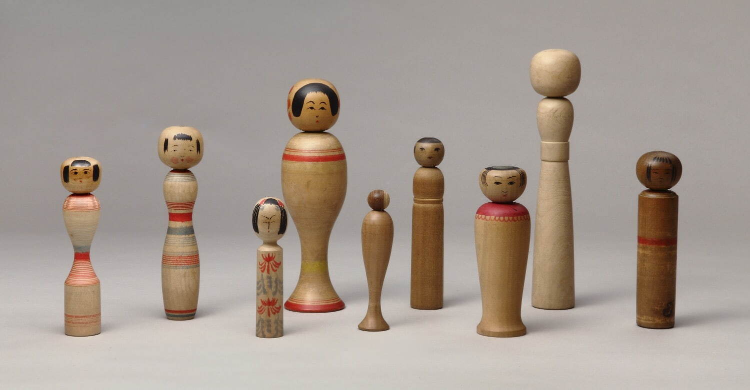 こけし(南部系) 1910年代〜1941年 原郷のこけし群 西田記念館蔵