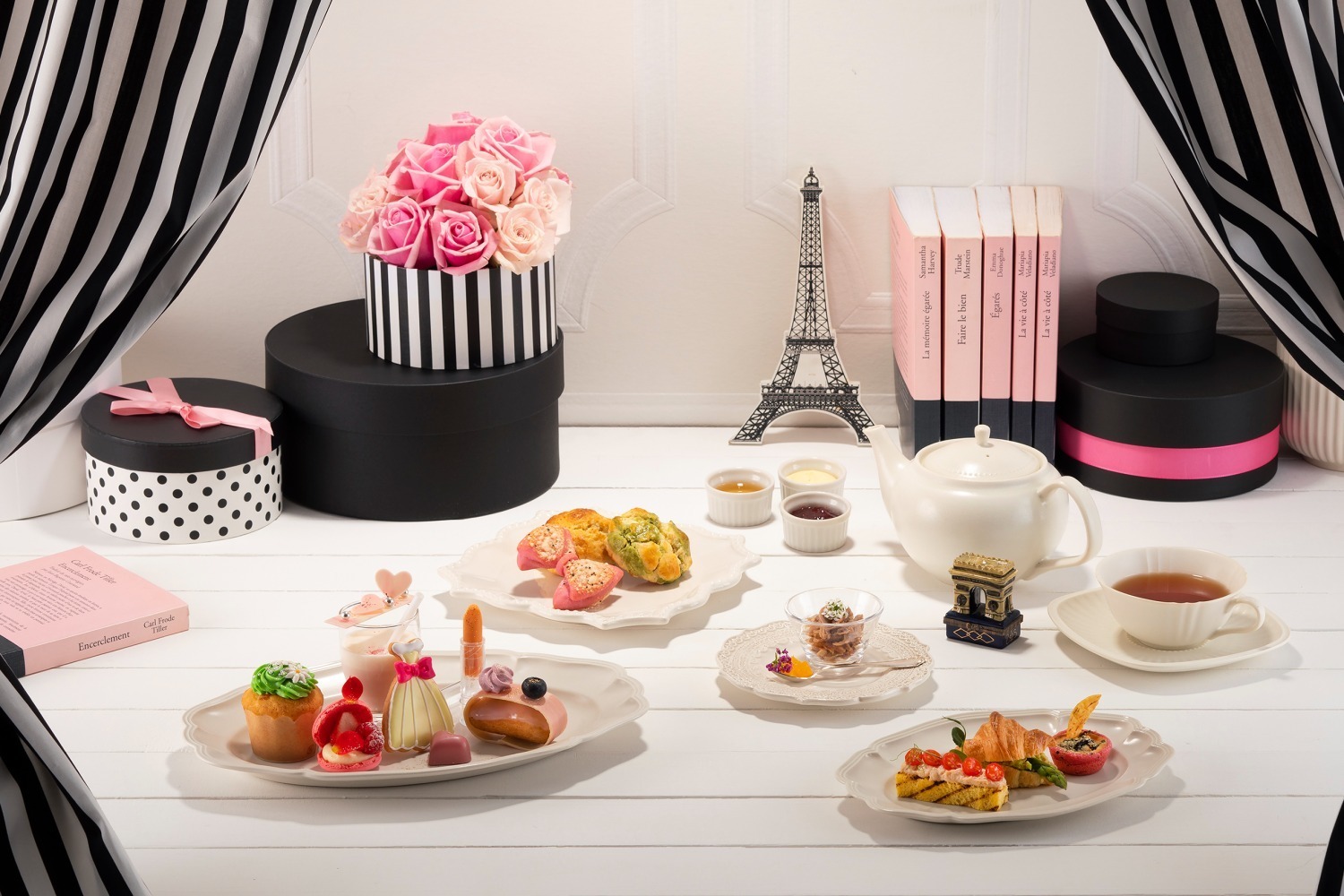 “お洒落なパリの世界観”楽しむアフタヌーンティー、“ドレス型”サブレなどスイスホテル南海大阪で