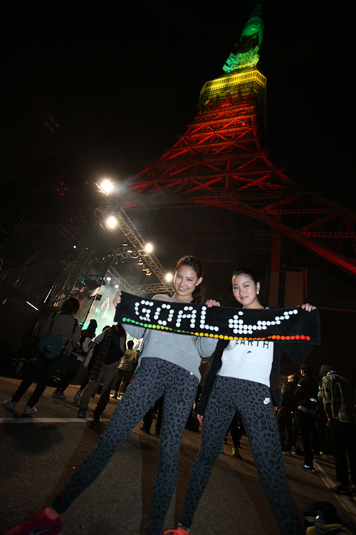祝 東京タワー55周年！ナイキのフューエルバンド発売記念イベントで、一夜限りの特別ライトアップ｜写真4