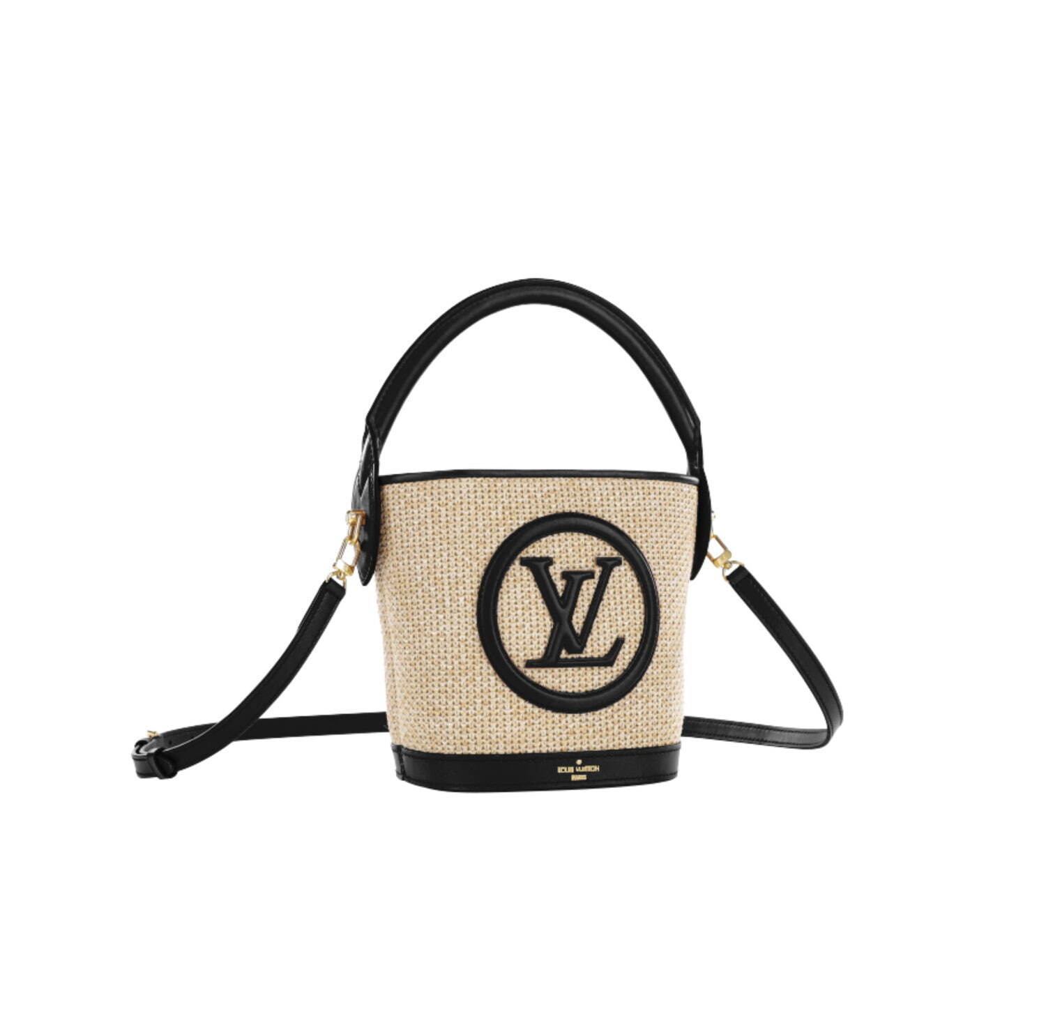 ルイ・ヴィトン“大ぶりなLVロゴパッチ”のラフィア風バッグ、ビーチバッグ＆バケツバッグをイメージ｜写真3