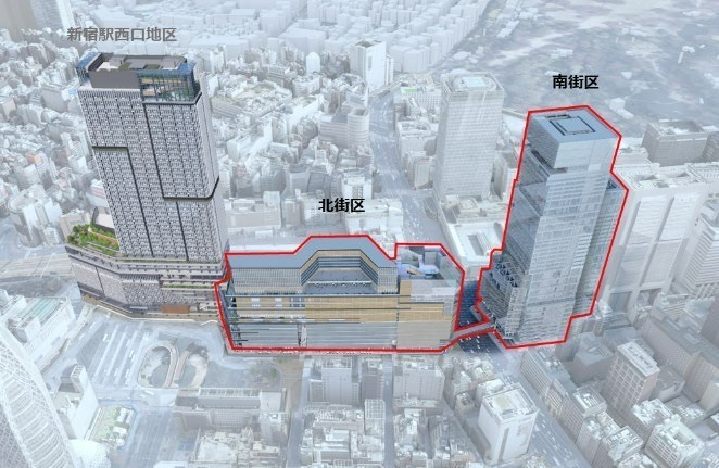 新宿駅西南口再開発で商業・宿泊施設などを備える2つのビル 、東西南北を繋ぐ歩行者デッキ整備|写真2