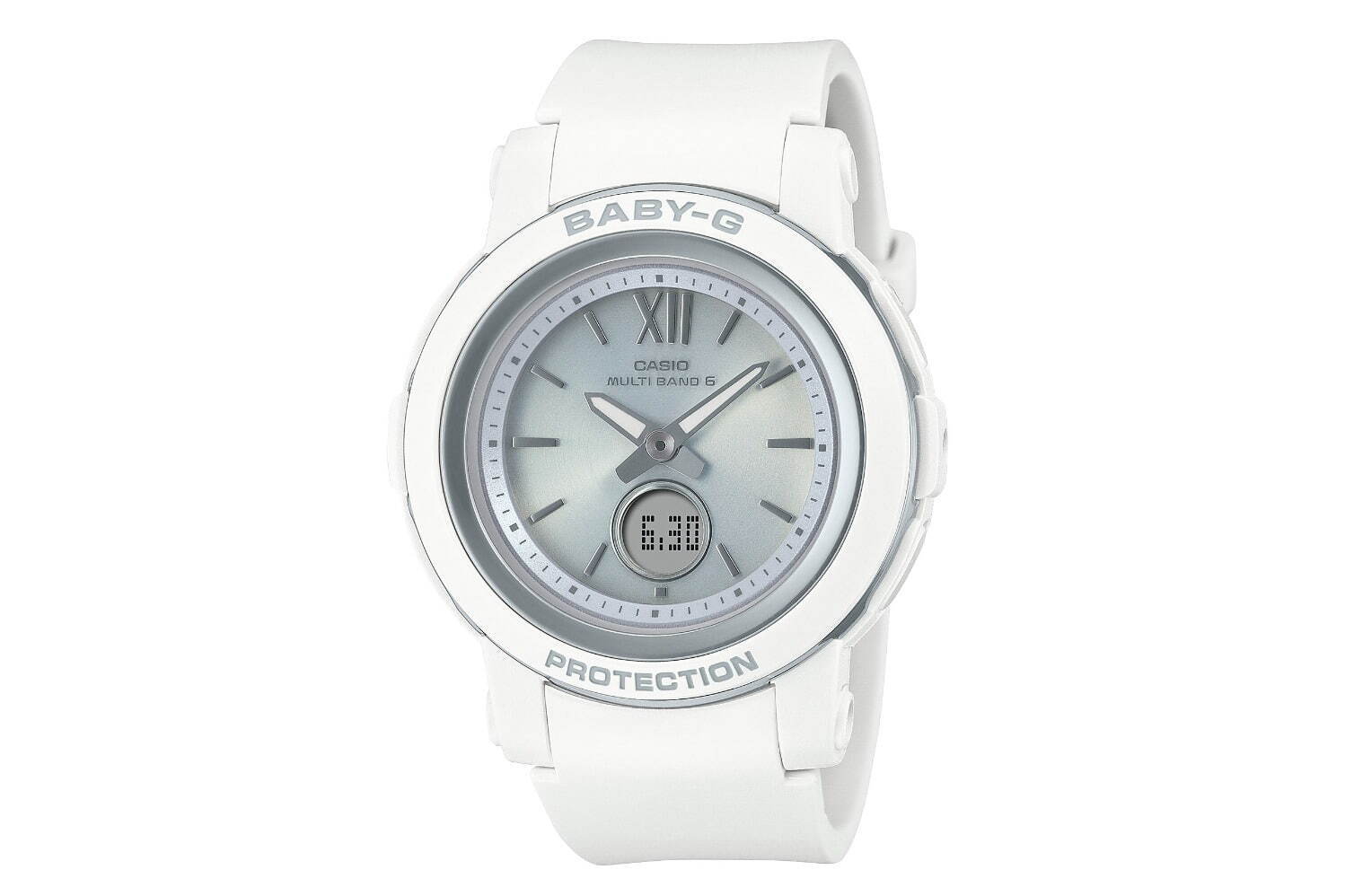 BABY-G新作腕時計、シンプルなオールホワイト＆ブラックのソーラーウォッチ｜写真1