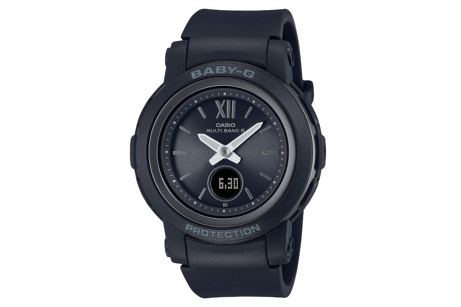 BABY-G新作腕時計、シンプルなオールホワイト＆ブラックのソーラーウォッチ｜写真3