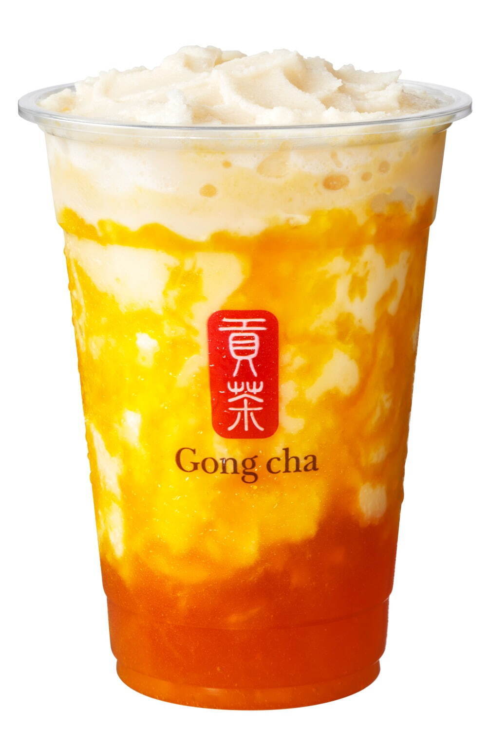 ゴンチャ(Gong cha) いよかんマンゴー ミルクティー＆フローズン｜写真3