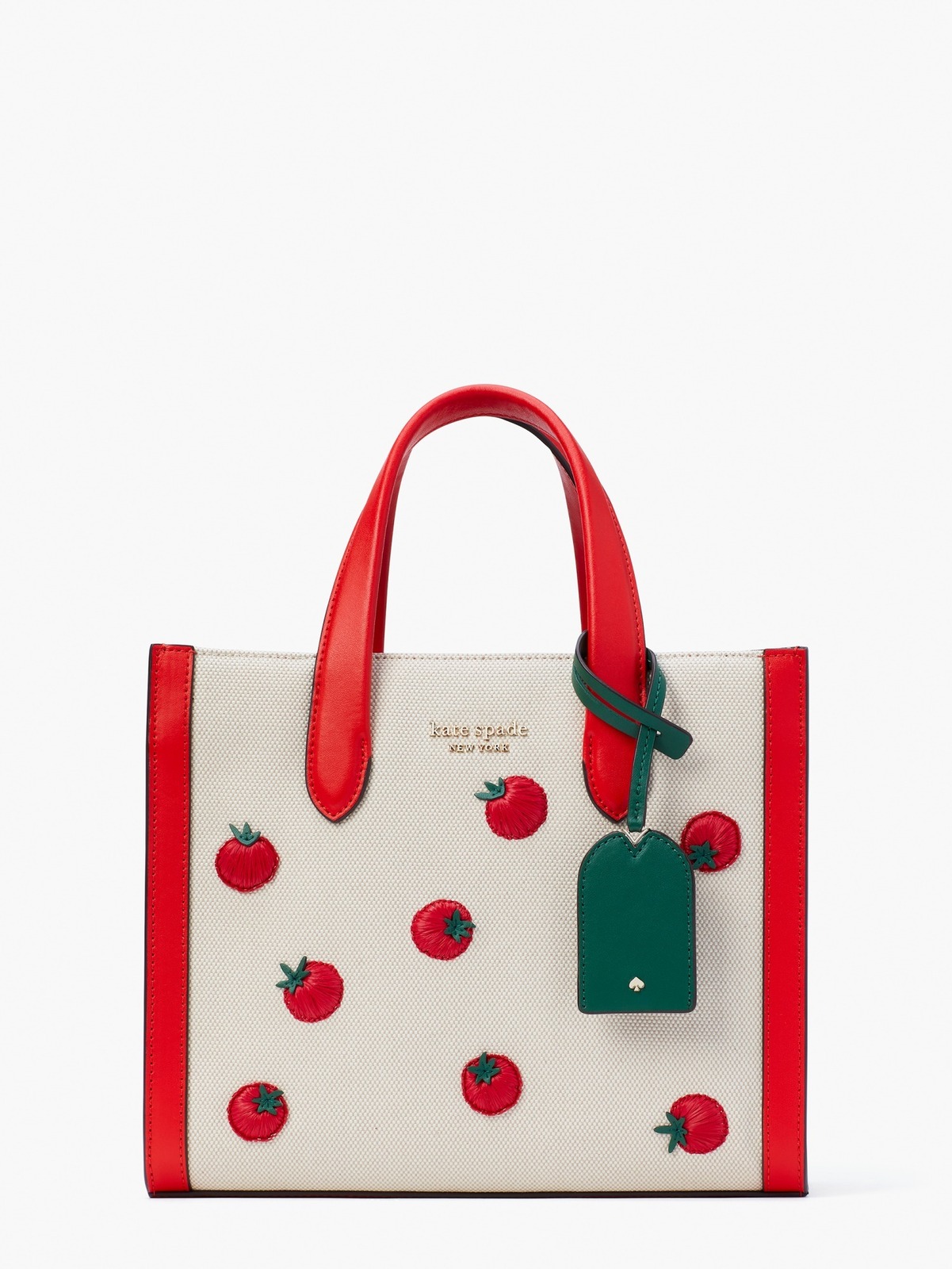 ケイト・スペード22年夏の新作バッグ、真っ赤なトマトのハンドバッグ＆ピンクグレープフルーツかごバッグ｜写真4