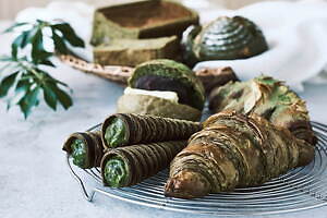 ブール アンジュから抹茶尽くしの限定食パンやクロワッサン、京都・中村藤吉本店の抹茶を使用