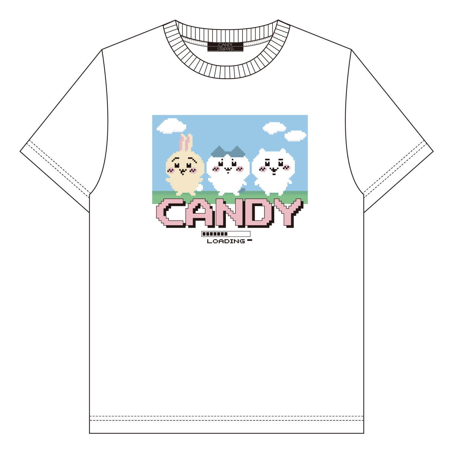 CHIIKAWA 8BIT TEE 7,700円 取扱店舗:仙台パルコ、池袋パルコ、渋谷パルコ、名古屋パルコ